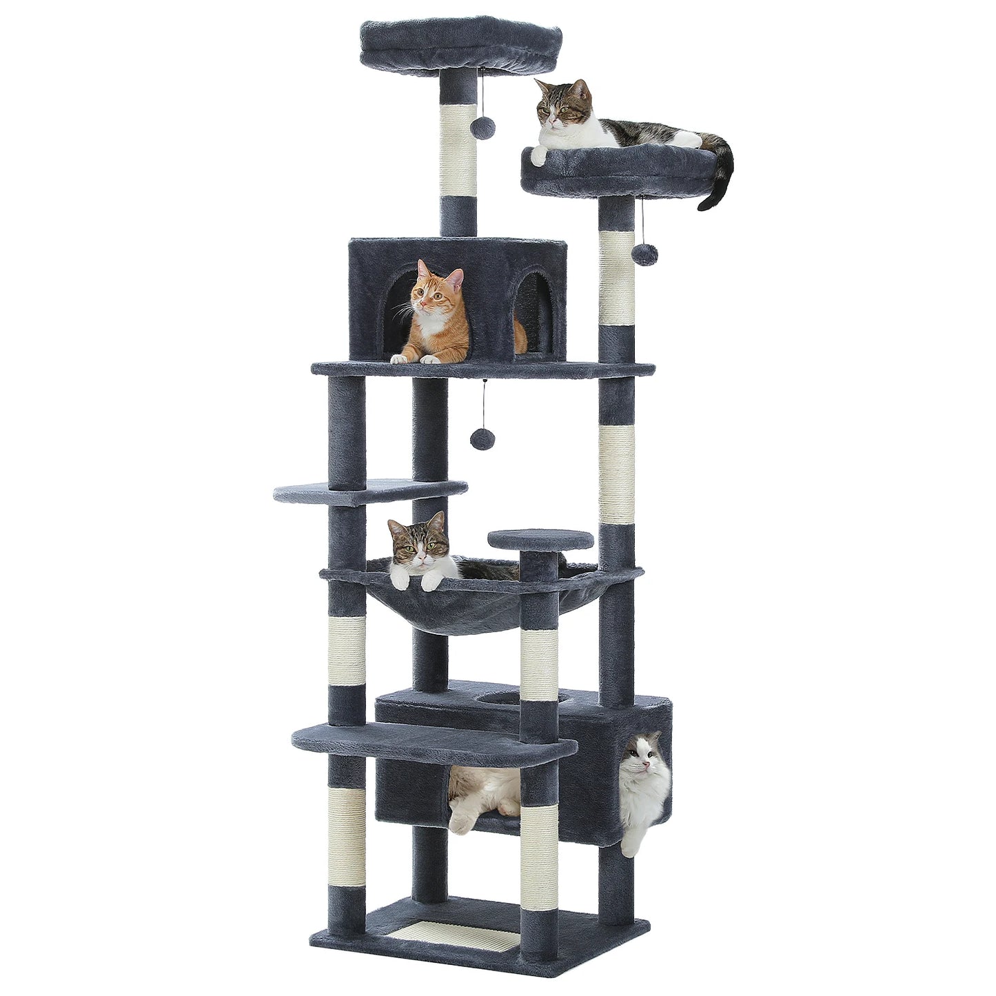 PAWZ Road Cat Tree and Tower for Indoor Cats With Sisal Scratching Posts