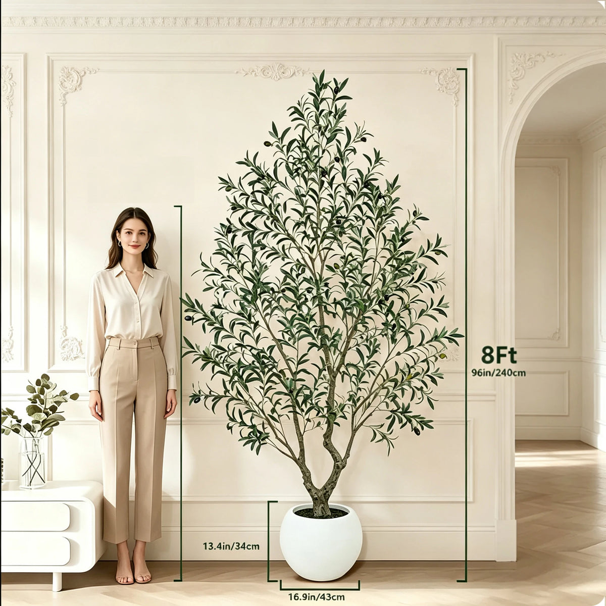 Olitree Artificial Olive Tree With Decorative Planter For Home