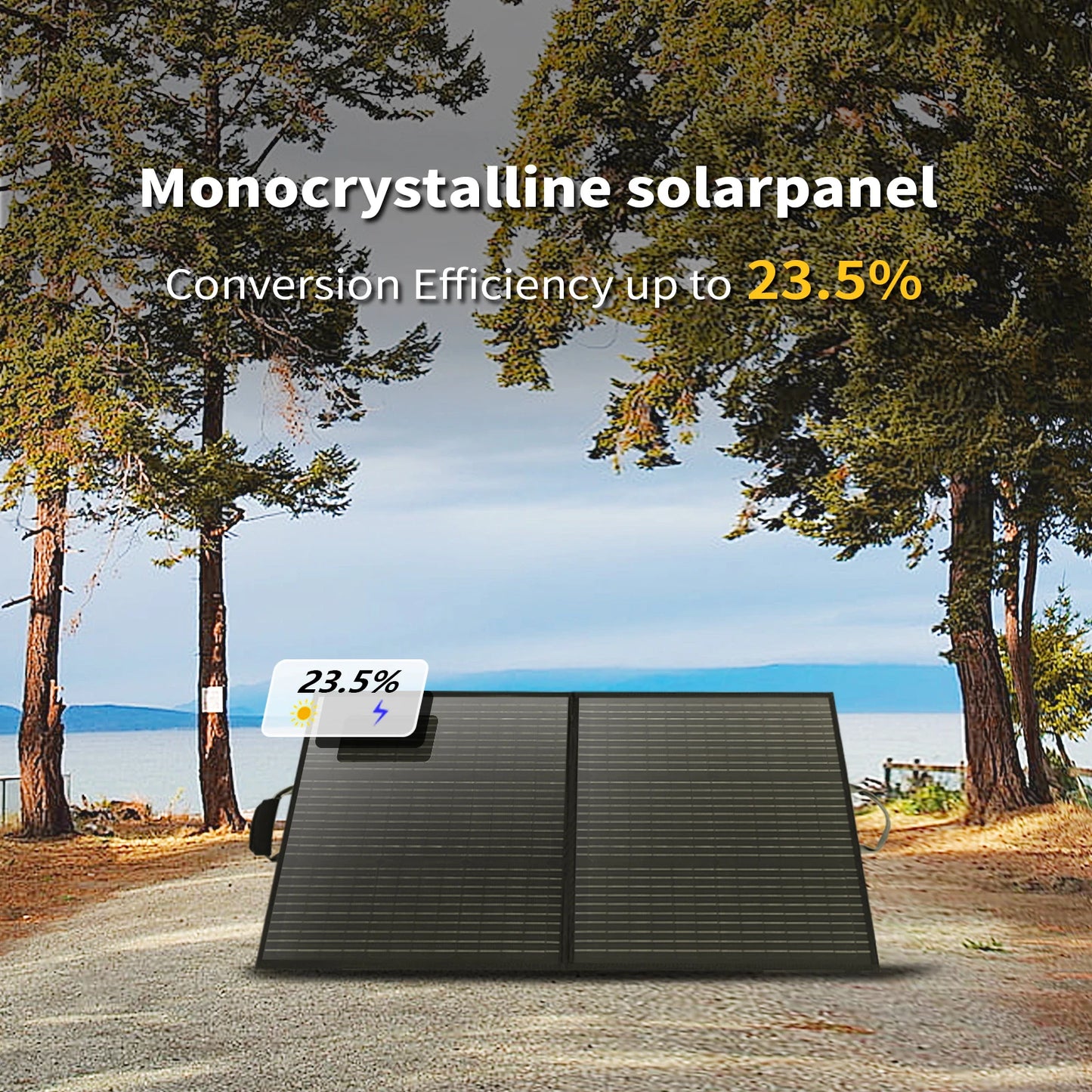 MHPOWOS Portable Solar Panel 110W Foldable Charger For Outdoor Powerstation
