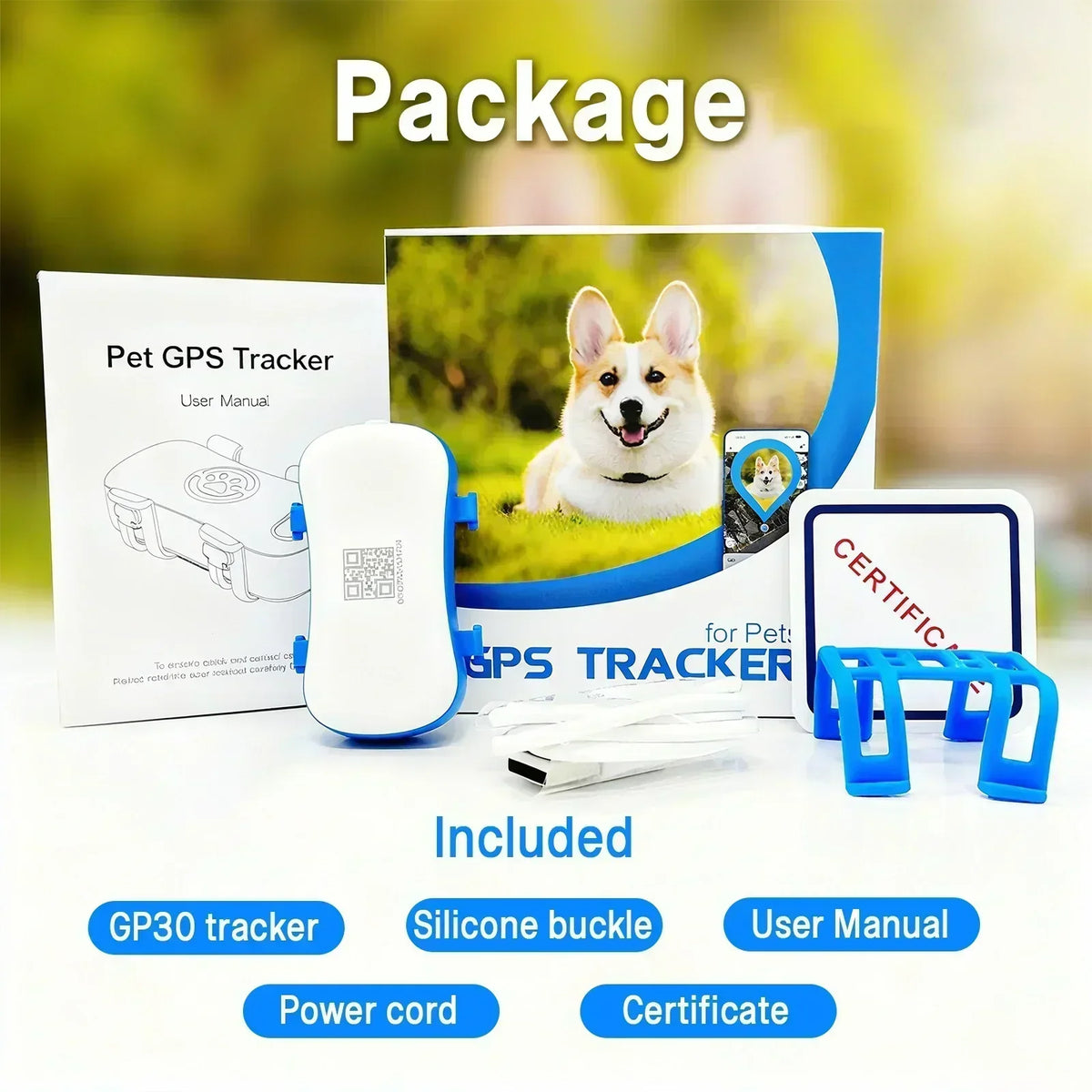 WANWAYTECH GPS Pet Tracker With Real Time Location Tracking