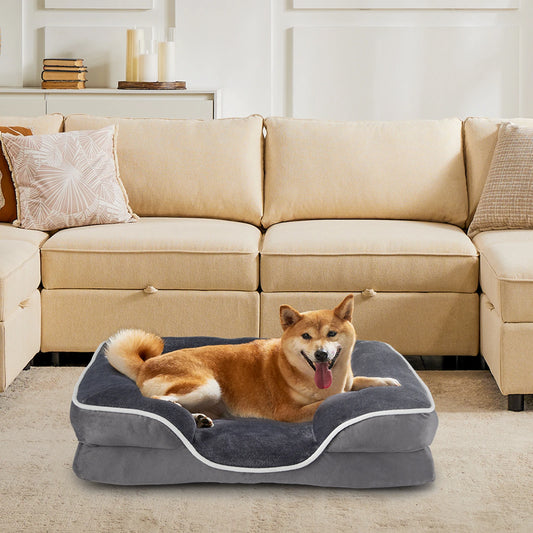 JHK Orthopedic Memory Foam Dog Bed With Waterproof Liner