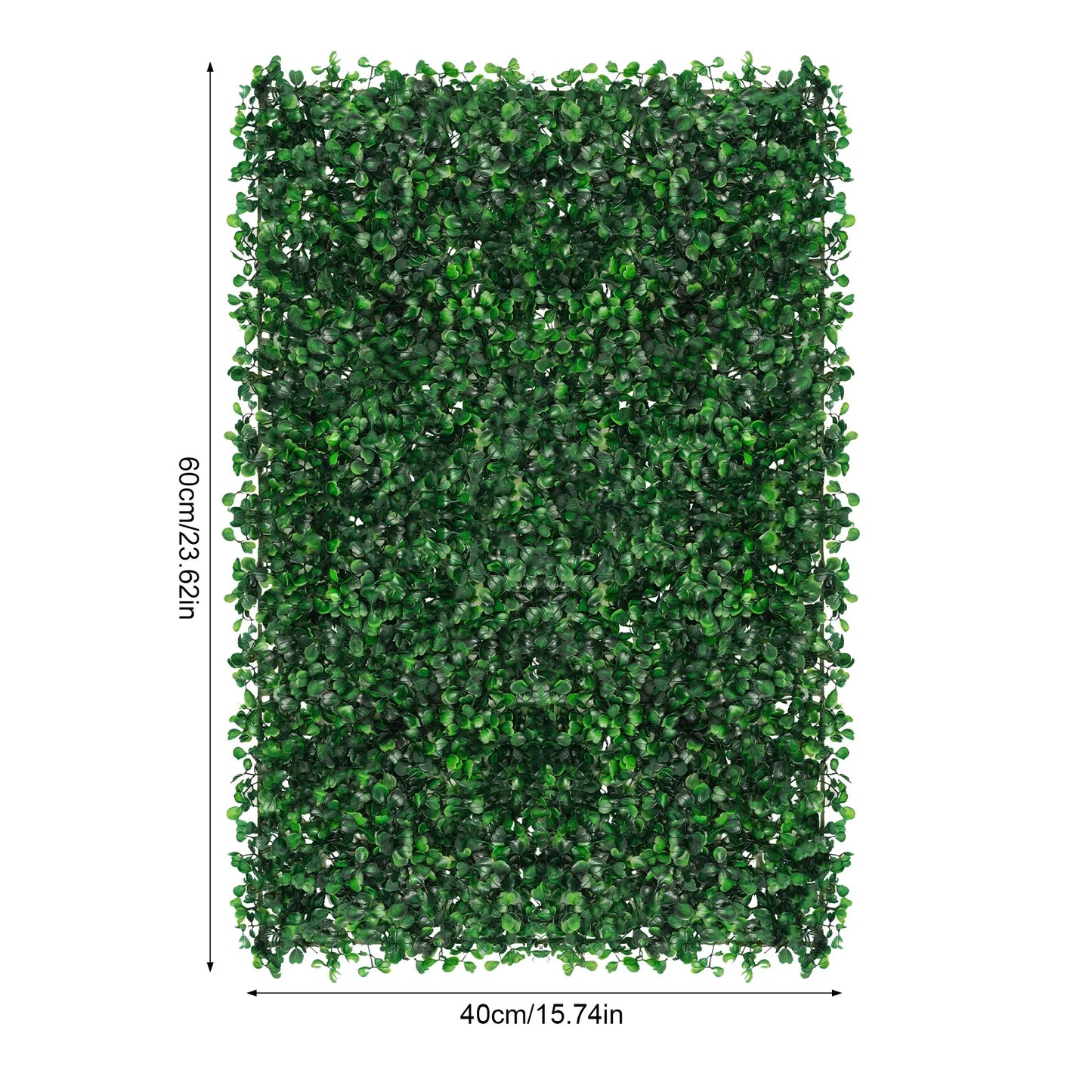 Artificial Grass Mat Panel PE Waterproof Wall Hedge For Indoor Outdoor Decor