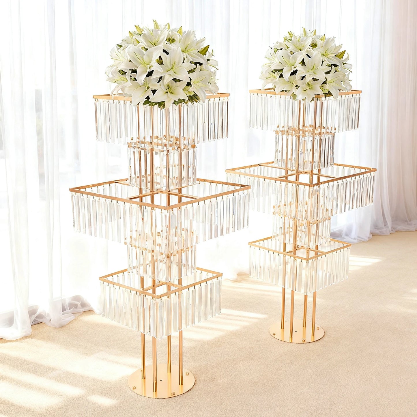 Five-Tier Flower Stand for Weddings and Events Centerpieces