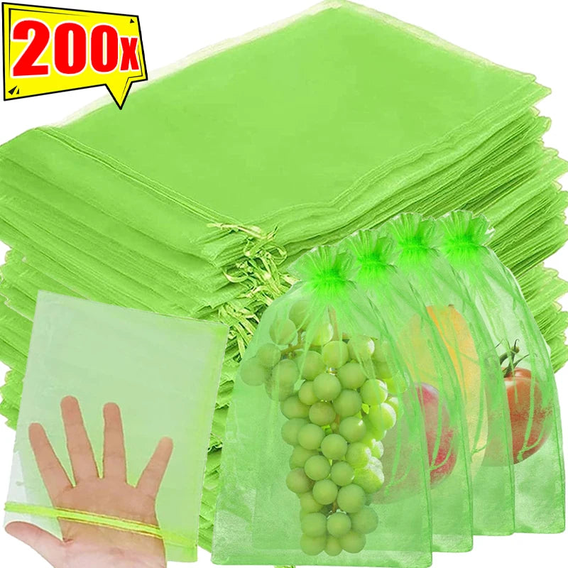 Fruit Protection Bags Birdproof Mesh For Strawberry And Grape Plants