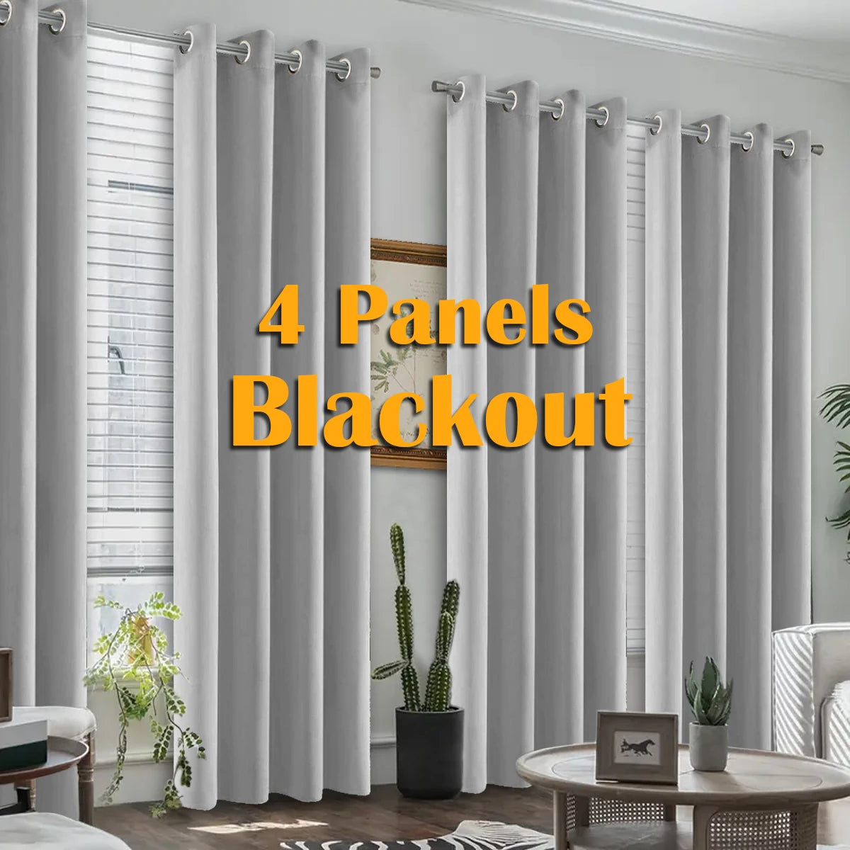 Thermal Blackout Grommet Curtains For Bedroom Window