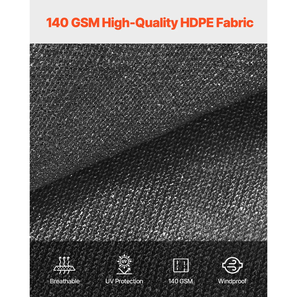 SucceBuy Heavy Duty Sun Shade Cloth Hdpe Outdoor Canopy