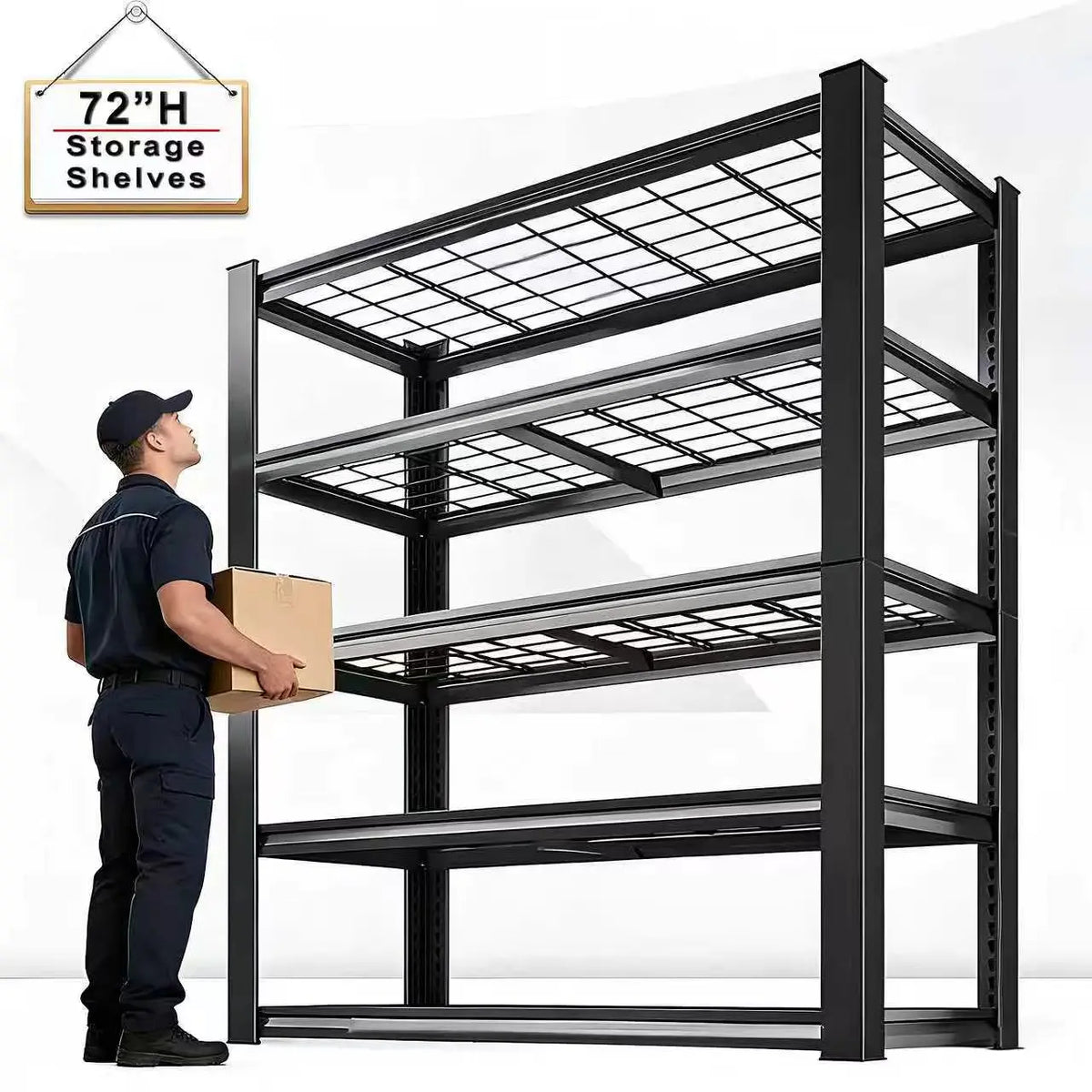 Commercial Adjustable Metal Shelving Rack For Warehouse Or Storage