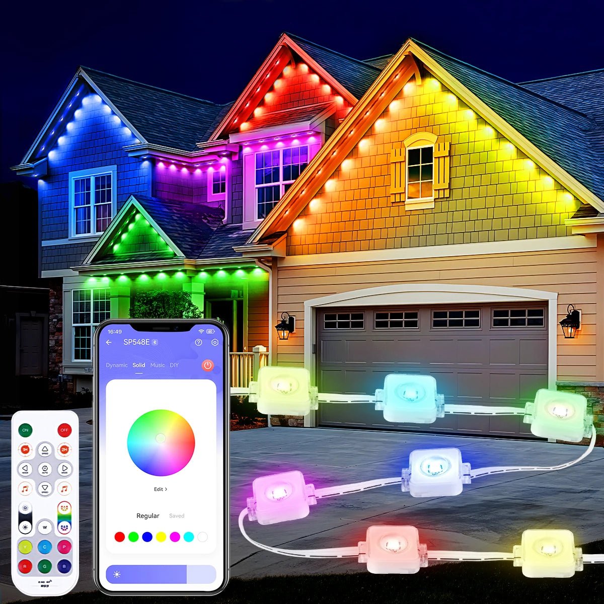 Aiopp Permanent Outdoor LED Lights With IP67 Waterproof Build