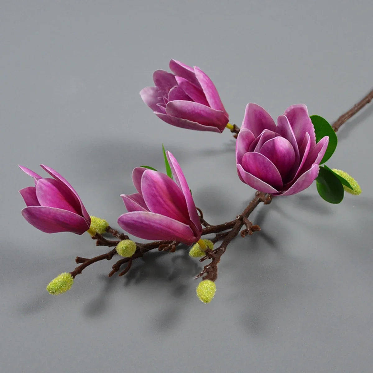 Artificial Silk Magnolia Bouquet For Wedding And Bridal Decor