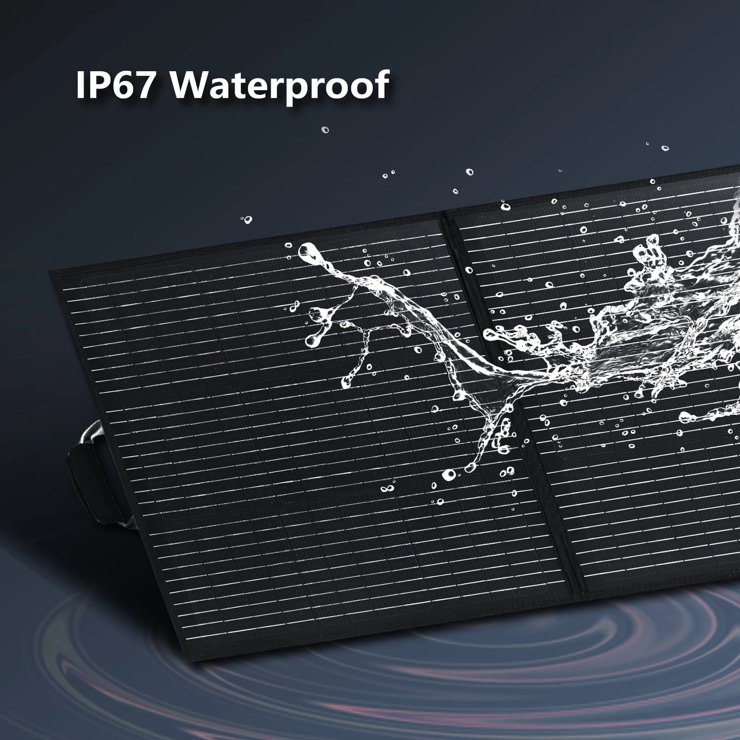 MHPOWOS Portable Solar Panel 110W Foldable Charger For Outdoor Powerstation