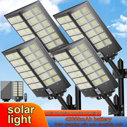 BC-4P 4-Pack Outdoor Solar Street Lights With Motion Sensor