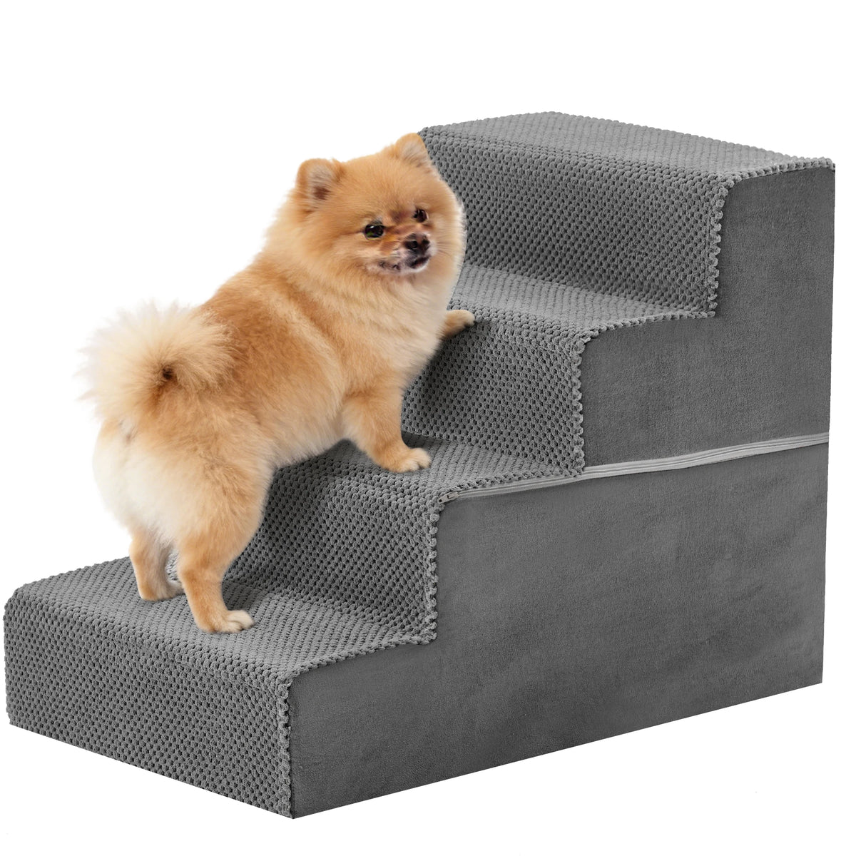 Curved Foam Dog Ramp Stairs With Non Slip Indoor Steps
