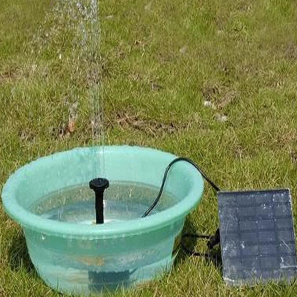 1.2W Solar Pond Fountain With 200 L Per Hour Nozzles