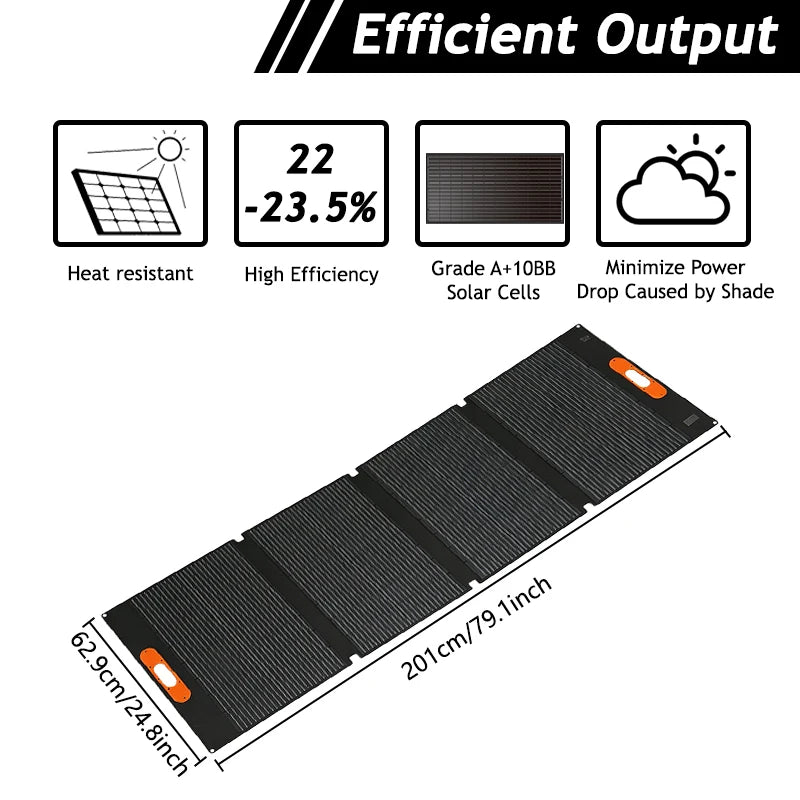 Chuban 200W Portable Foldable Solar Panel IP68 Charger
