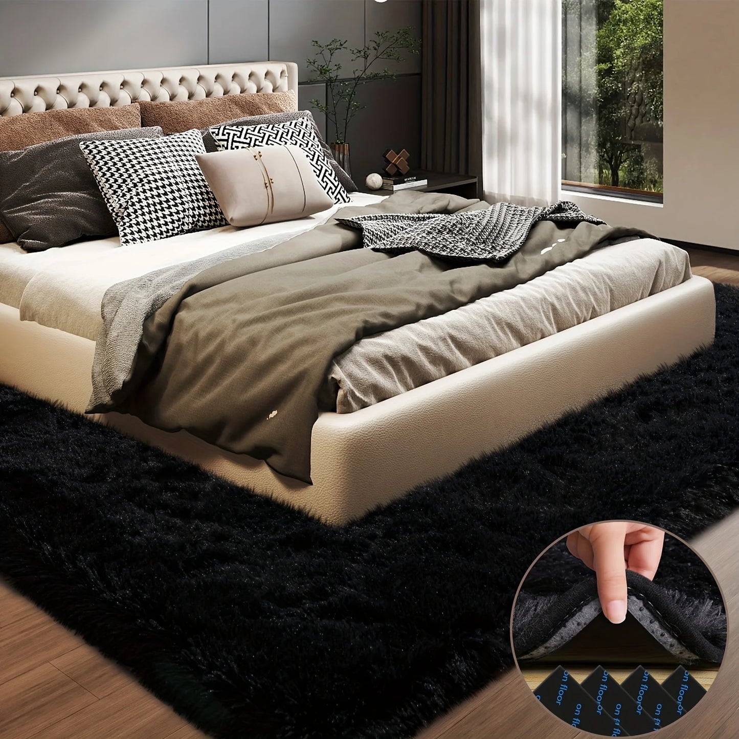 Ultra Plush Area Rug Super Soft Living Room Bedroom