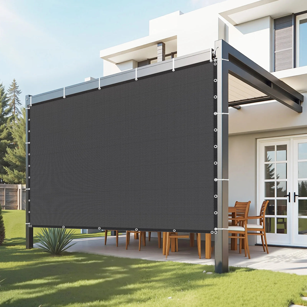 SucceBuy Heavy Duty Sun Shade Cloth Hdpe Outdoor Canopy