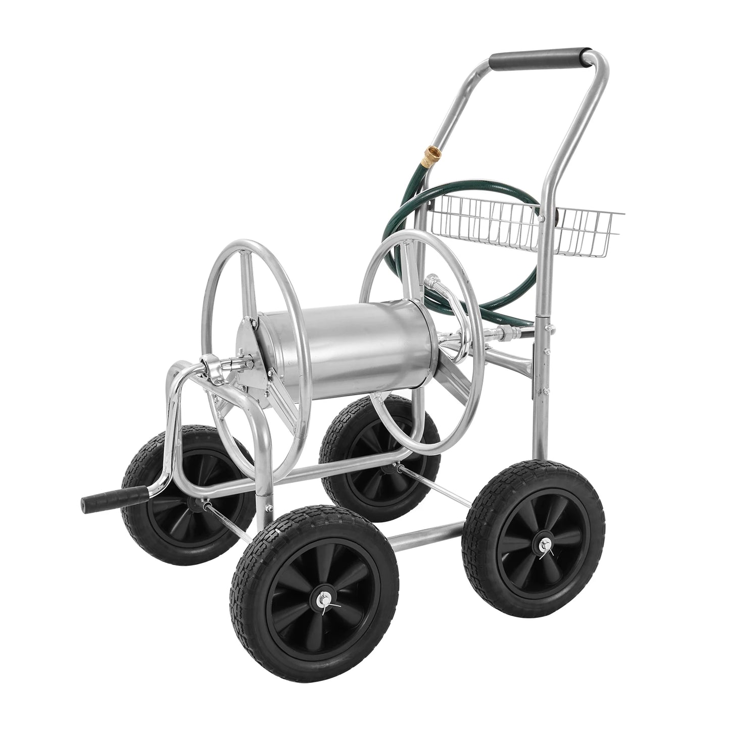 SucceBuy Hose Reel Cart Heavy Duty Garden