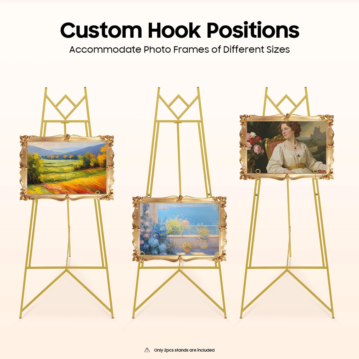 Adjustable Metal Display Easel Stand For Posters And Signs