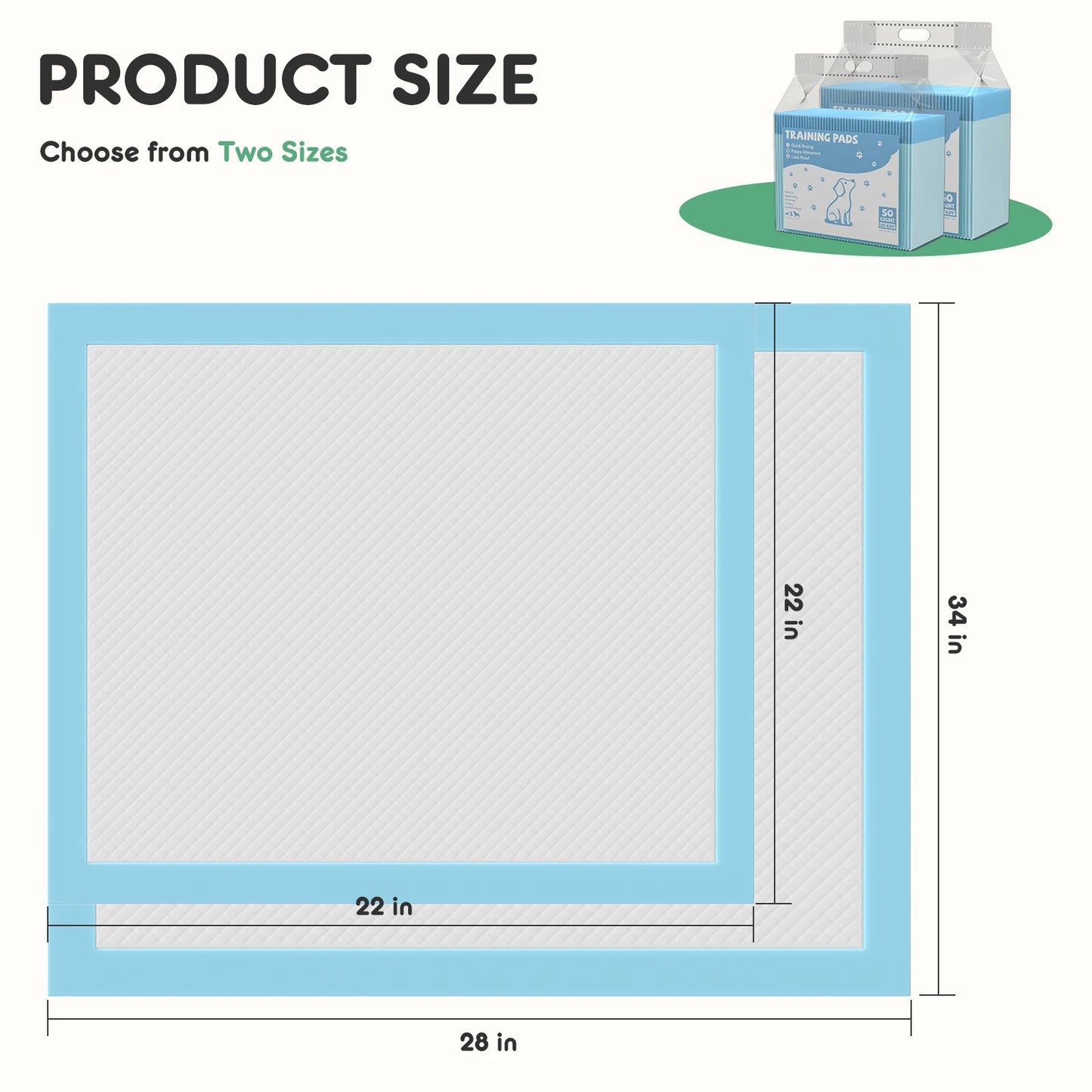 Disposable Underpads 150 Count Ultra Absorbent Leakproof Pads
