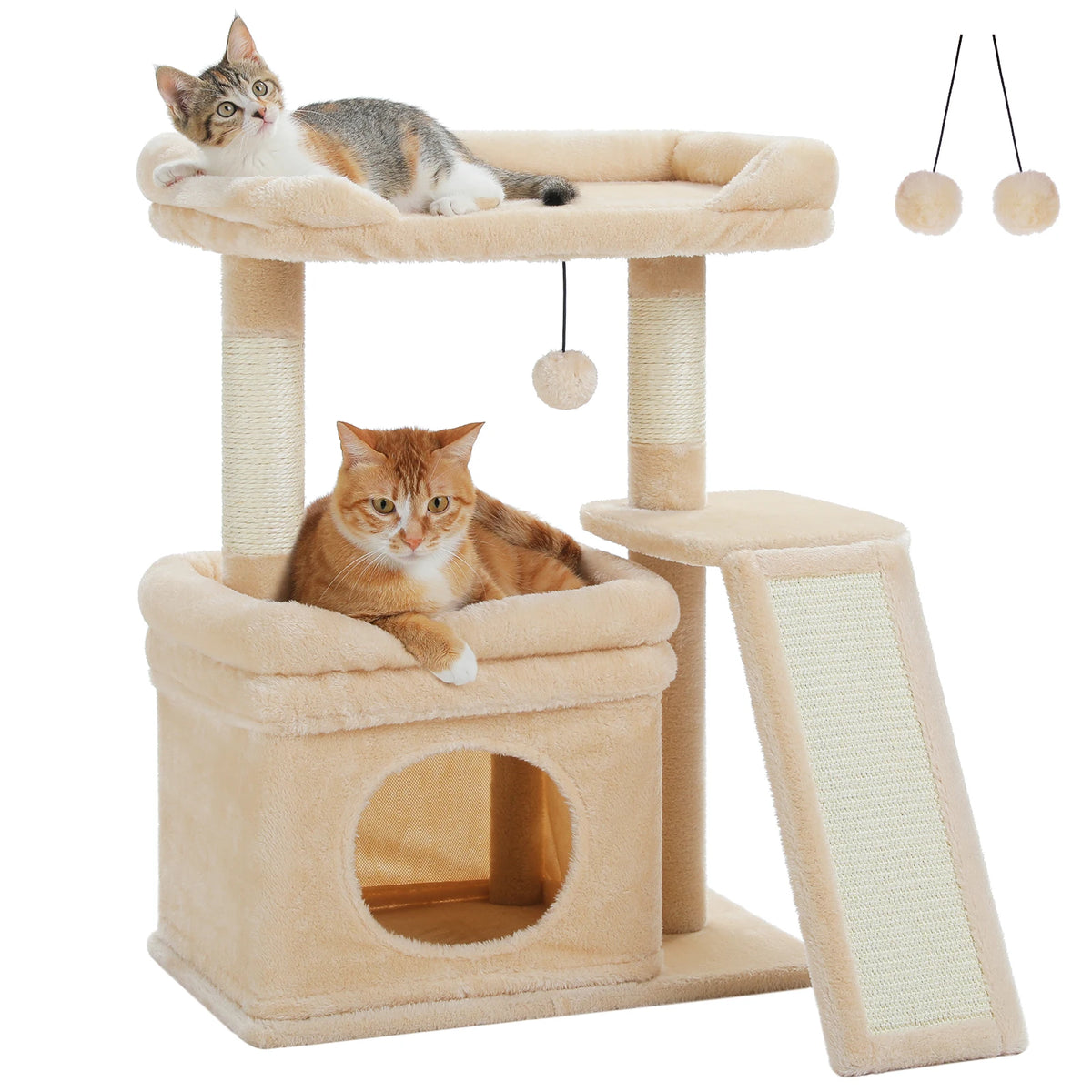 PAWZ Road Indoor Cat Tree Tower With Sisal Scratching Post