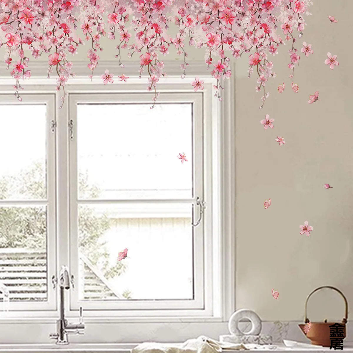 Flower Wall Stickers for Living Room and Bedroom