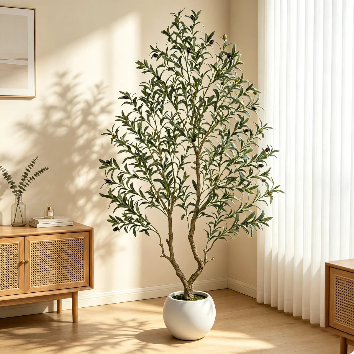 Olitree Artificial Olive Tree With Decorative Planter For Home