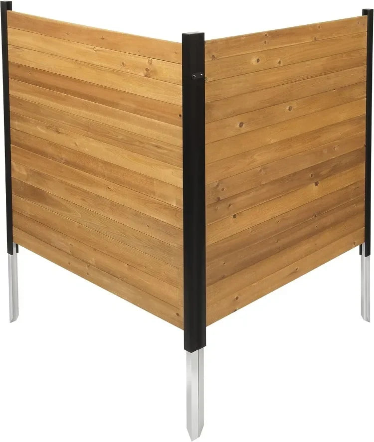 Cedar Wood Privacy Screen Outdoor Enclosure For Privacy Wall