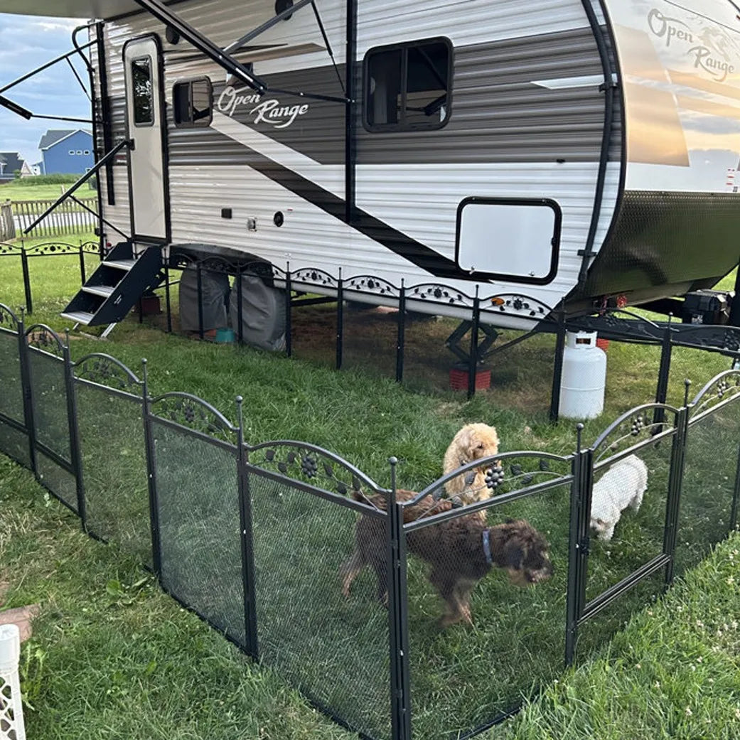 BORWART Heavy Duty Dog Playpen Enclosure For Indoor Outdoor Use