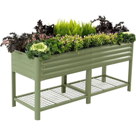 Raised Garden Bed With Legs And Storage Rack 1000 Lb