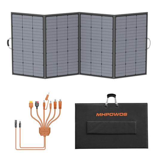MHPOWOS 400W Foldable Portable Solar Panel Charger