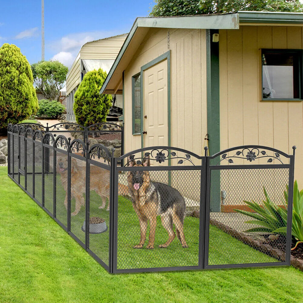 BORWART Heavy Duty Dog Playpen Enclosure For Indoor Outdoor Use