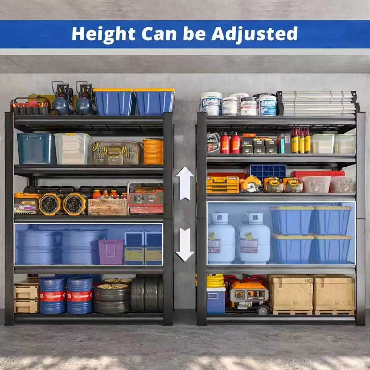 Commercial Adjustable Metal Shelving Rack For Warehouse Or Storage