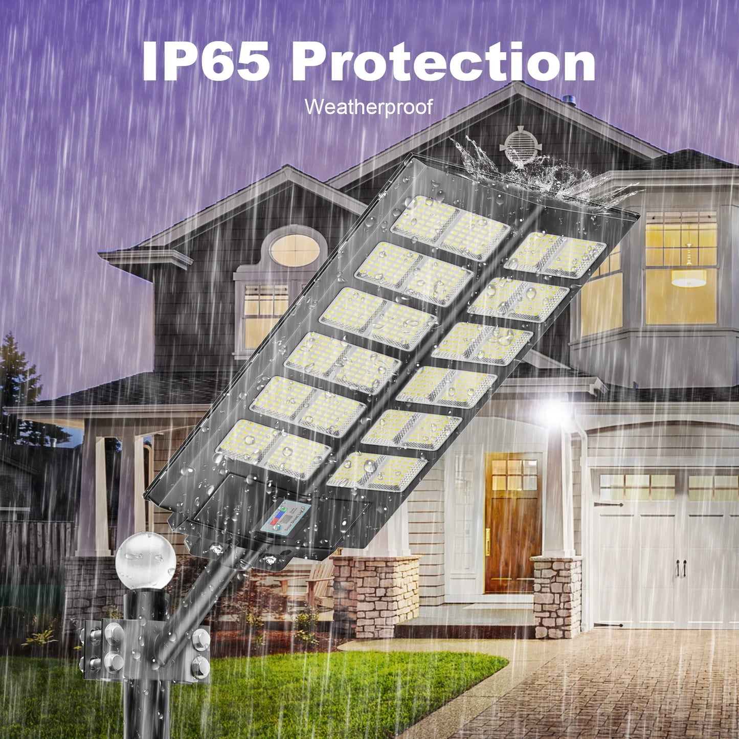BC-4P 4-Pack Outdoor Solar Street Lights With Motion Sensor