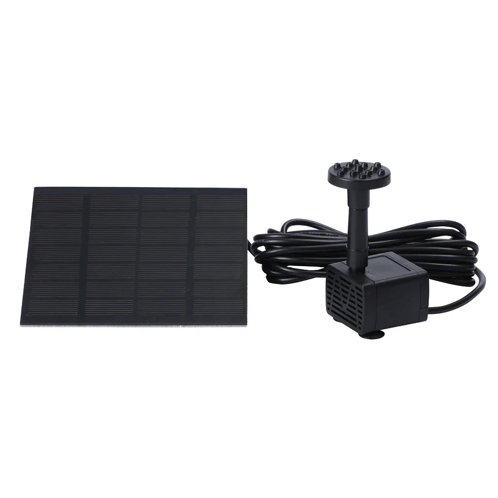 1.2W Solar Pond Fountain With 200 L Per Hour Nozzles