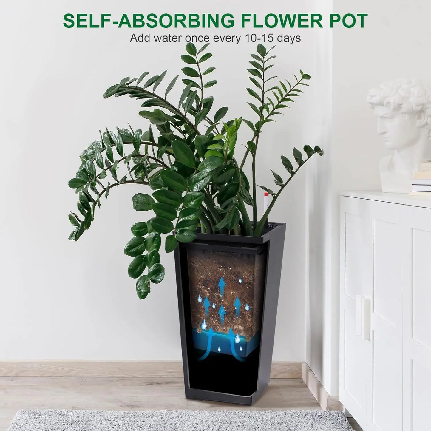 HobbyLane Indoor Outdoor Planter Set With Shelf Insert