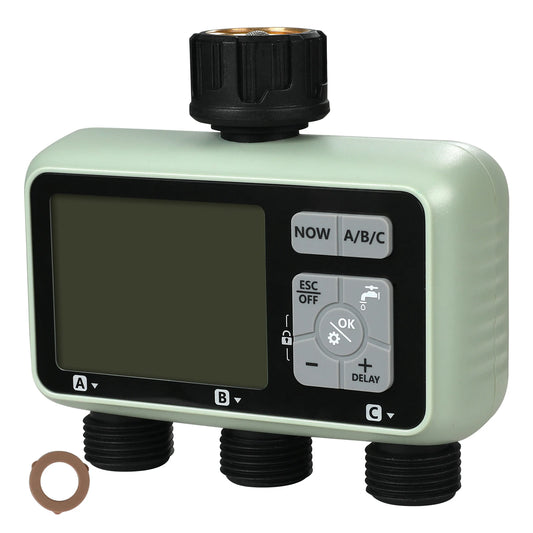 SucceBuy Water Timer With 3 Independent Zones And LCD Display