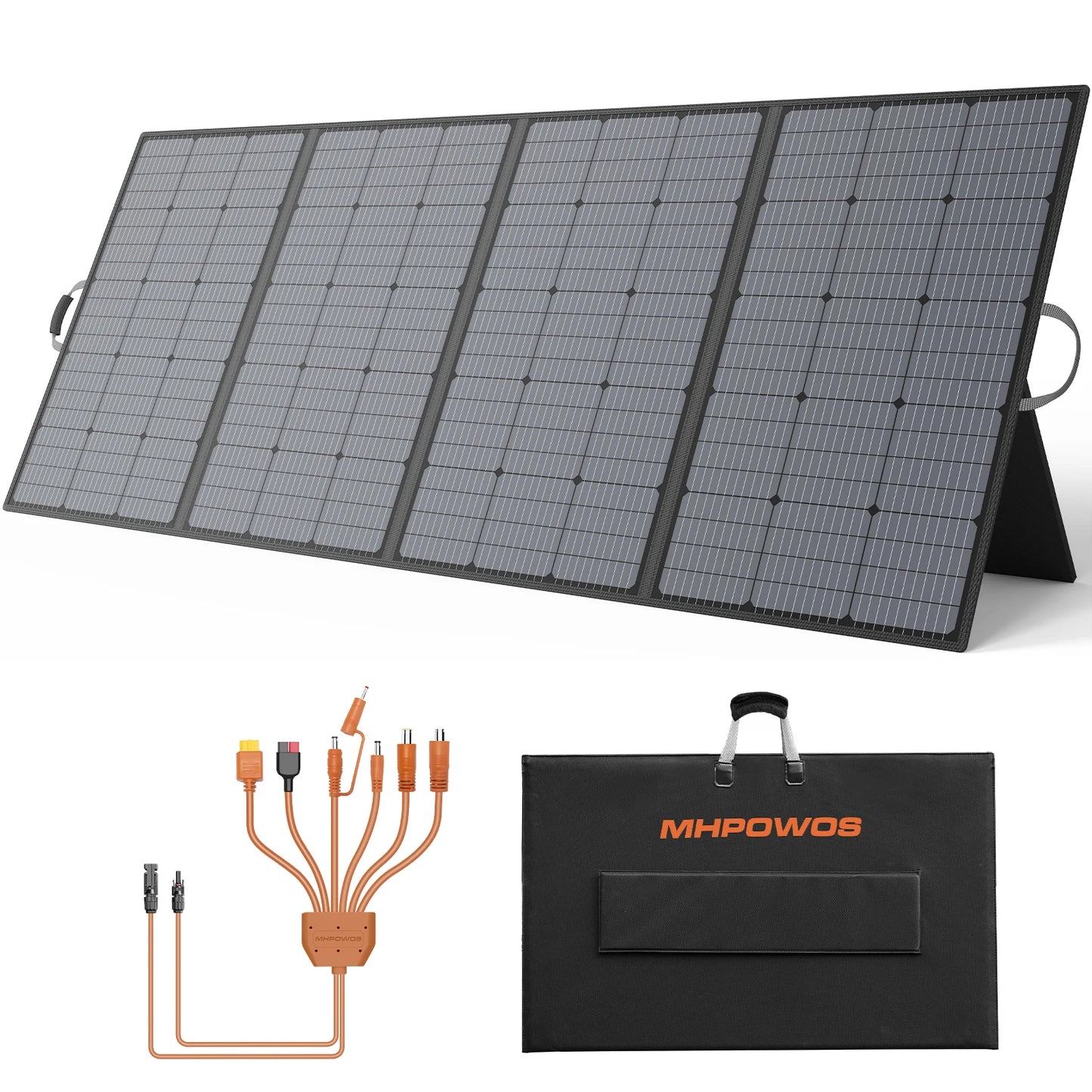 MHPOWOS 400W Portable Foldable Solar Panel for Outdoor Activities