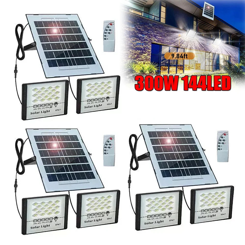 Solar Street Light 300W LED Outdoor Flood Lamp