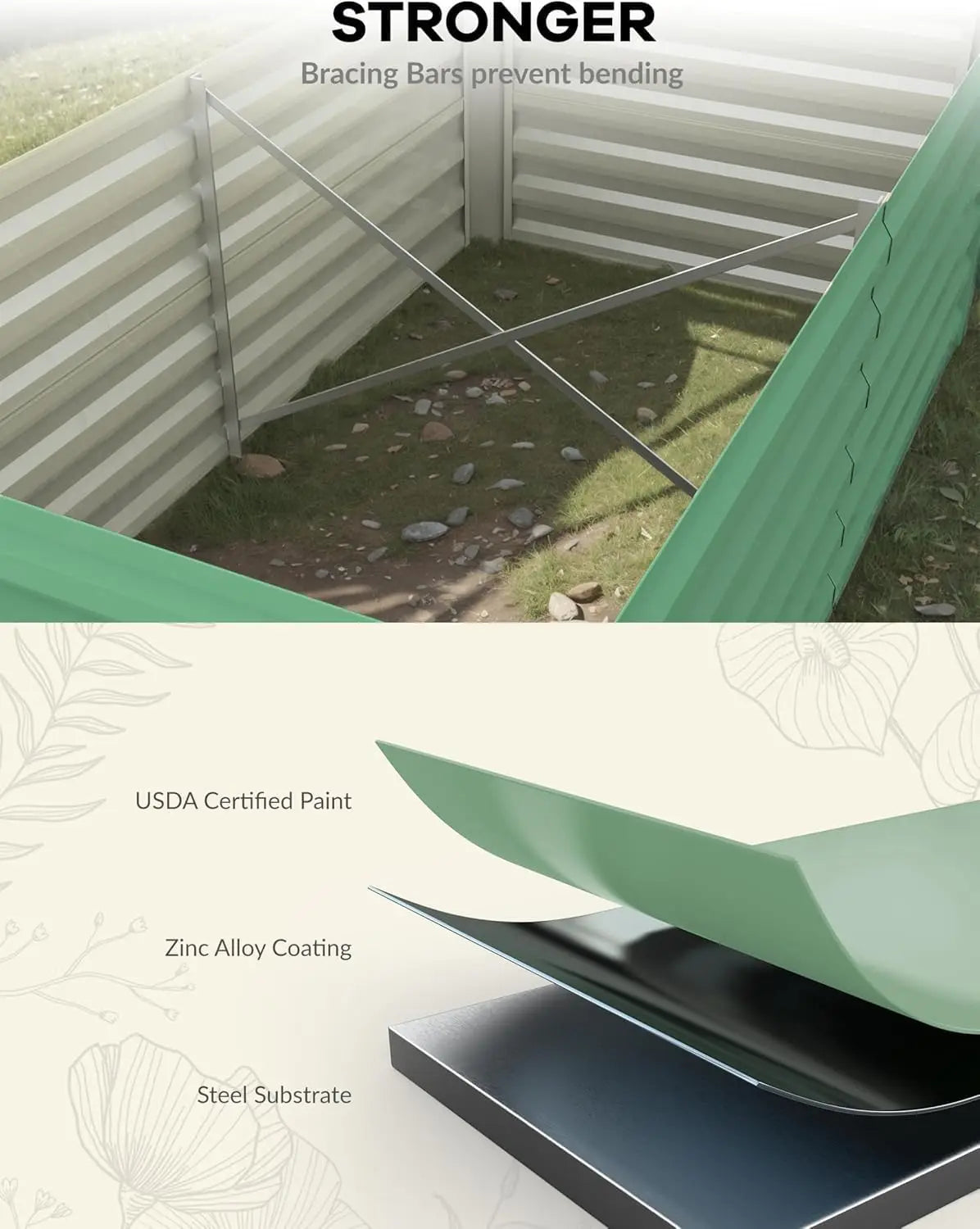 Twister.CK Galvanized Raised Garden Bed Kit
