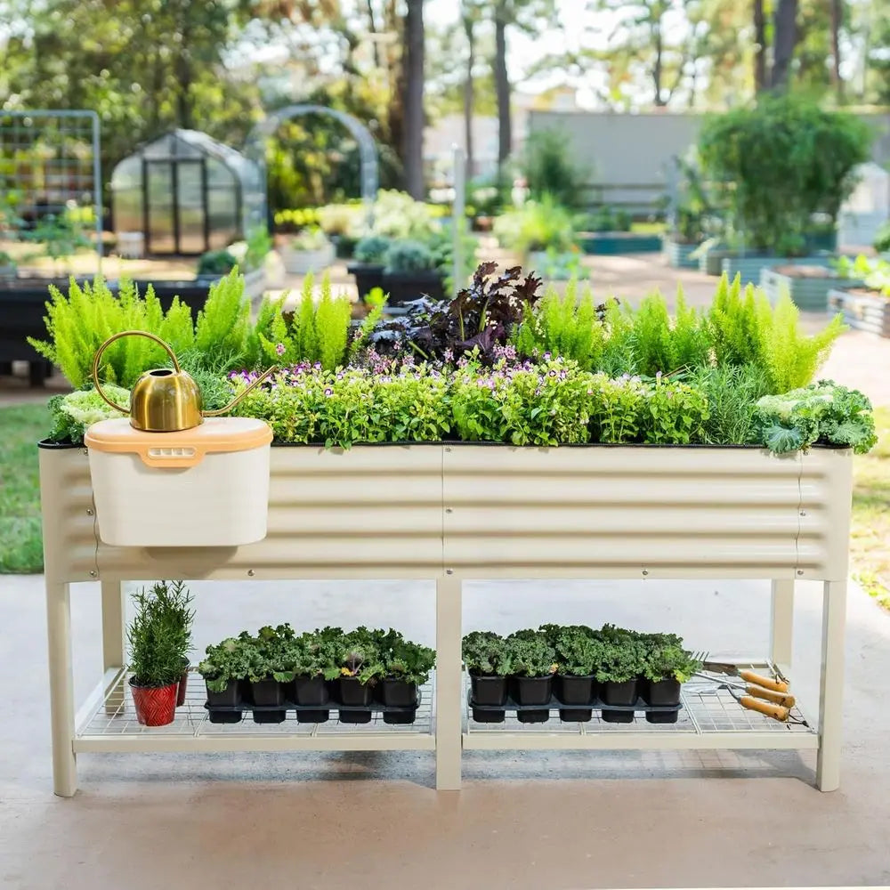 Raised Garden Bed With Legs And Storage Rack 1000 Lb