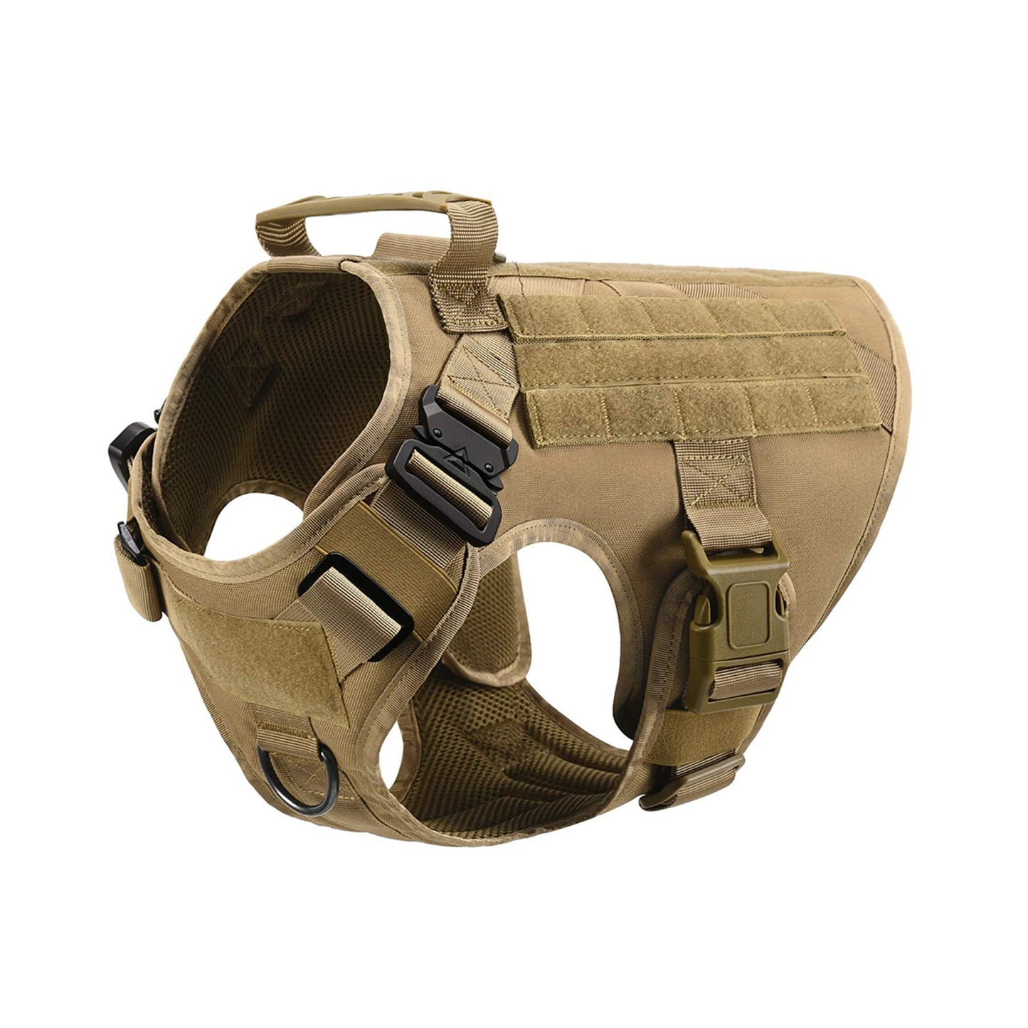 Tactical Dog Harness Vest With Molle Pouches Medium Large Dogs