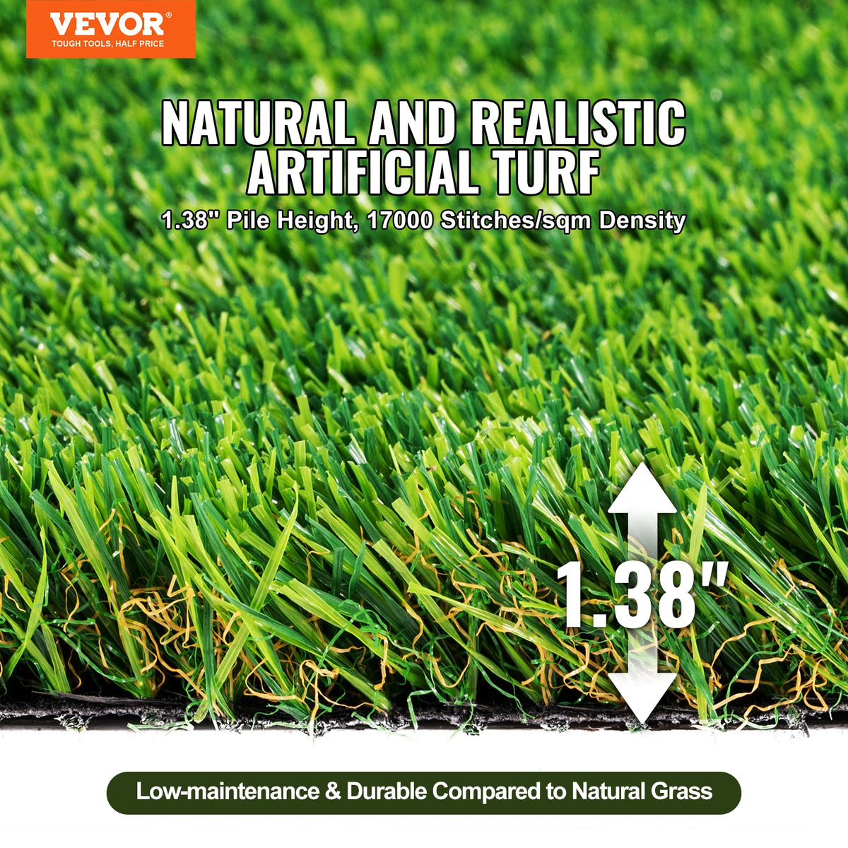 Artificial Grass Rug Outdoor Patio Door Mat Drainage Holes