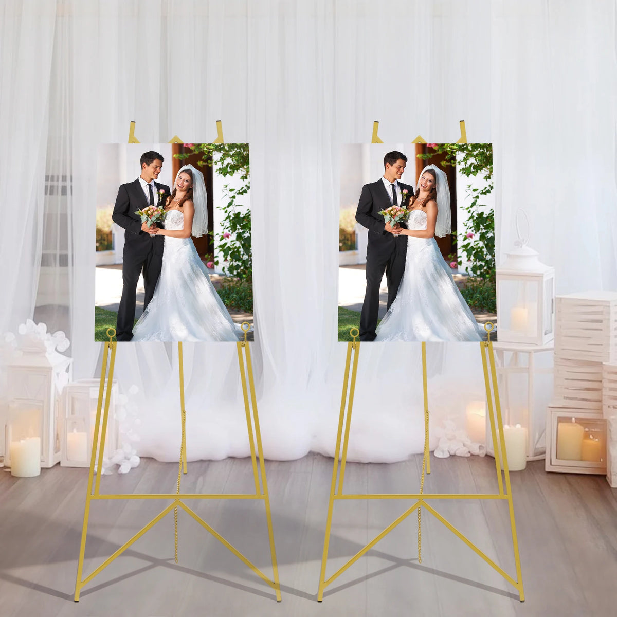 Adjustable Metal Display Easel Stand For Posters And Signs