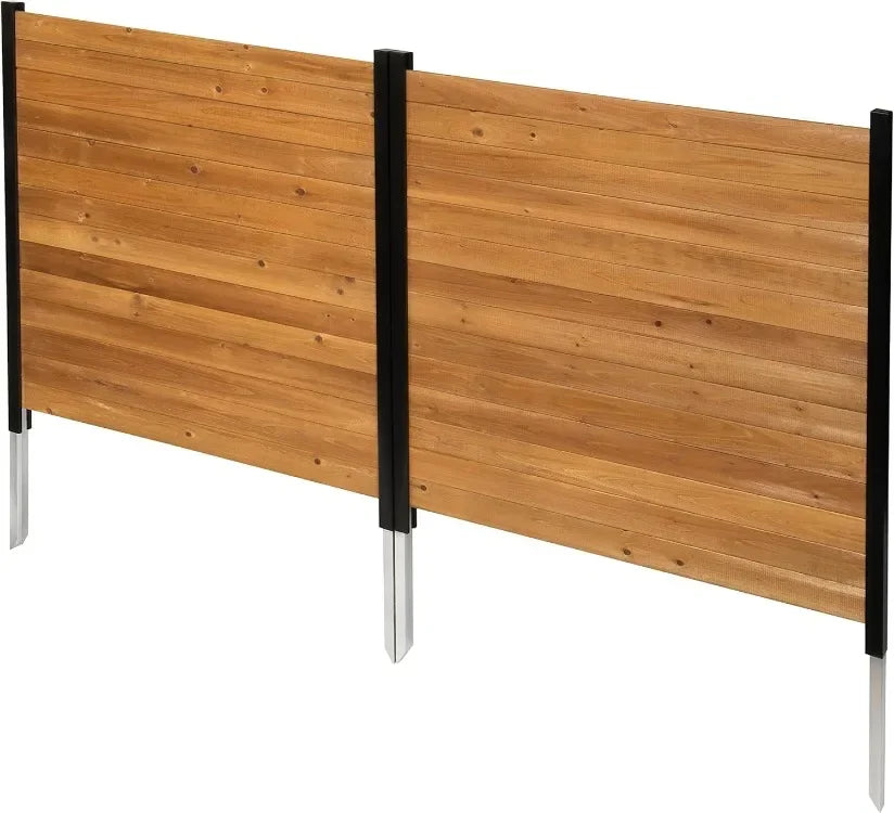 Cedar Wood Privacy Screen Outdoor Enclosure For Privacy Wall