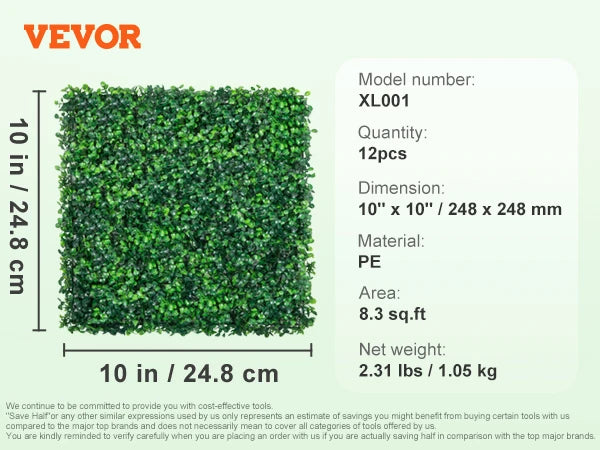 SucceBuy Artificial Boxwood Panels For Walls And Private Garden Screens