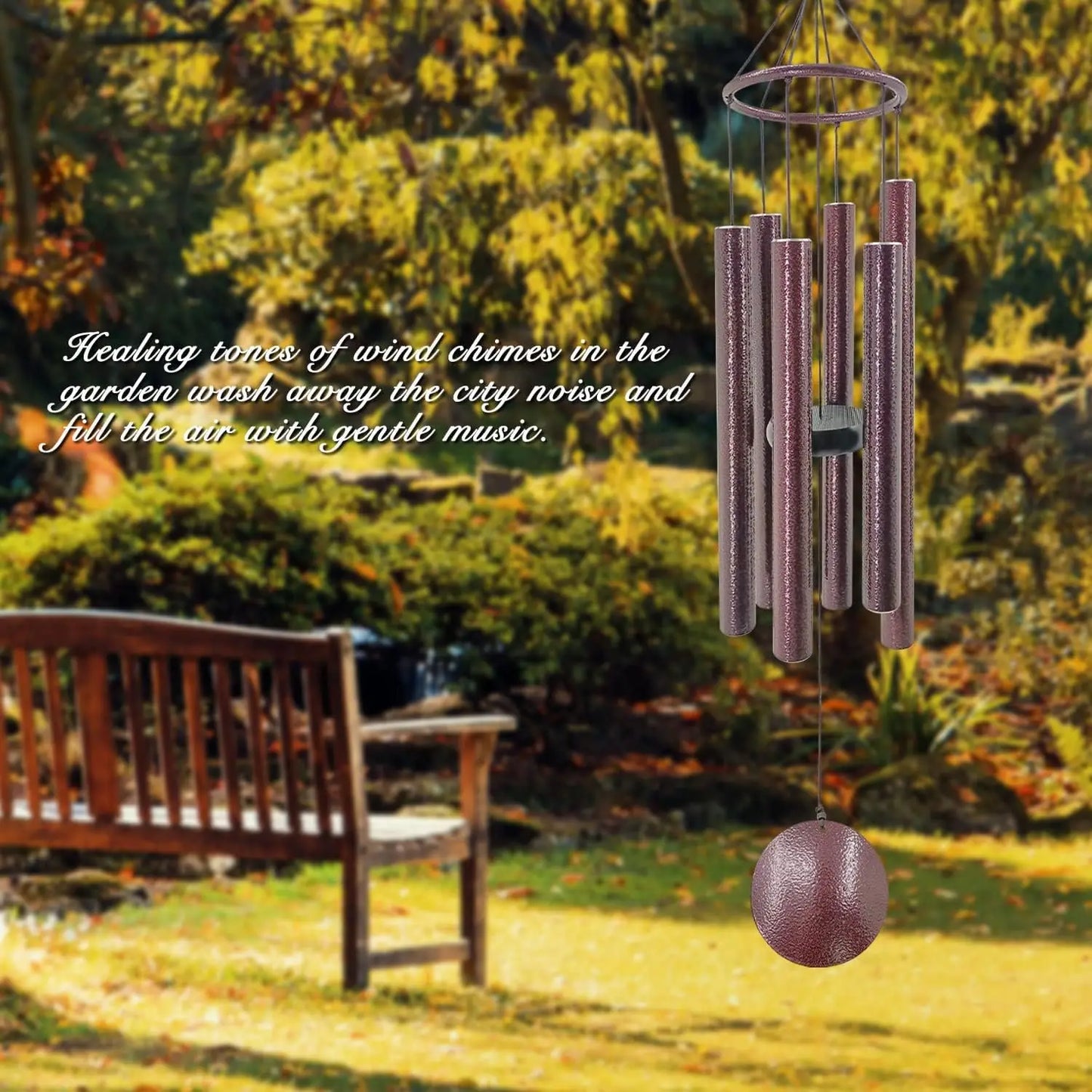 Deep Tone Memorial Wind Chimes For Outdoor Sympathy Gift