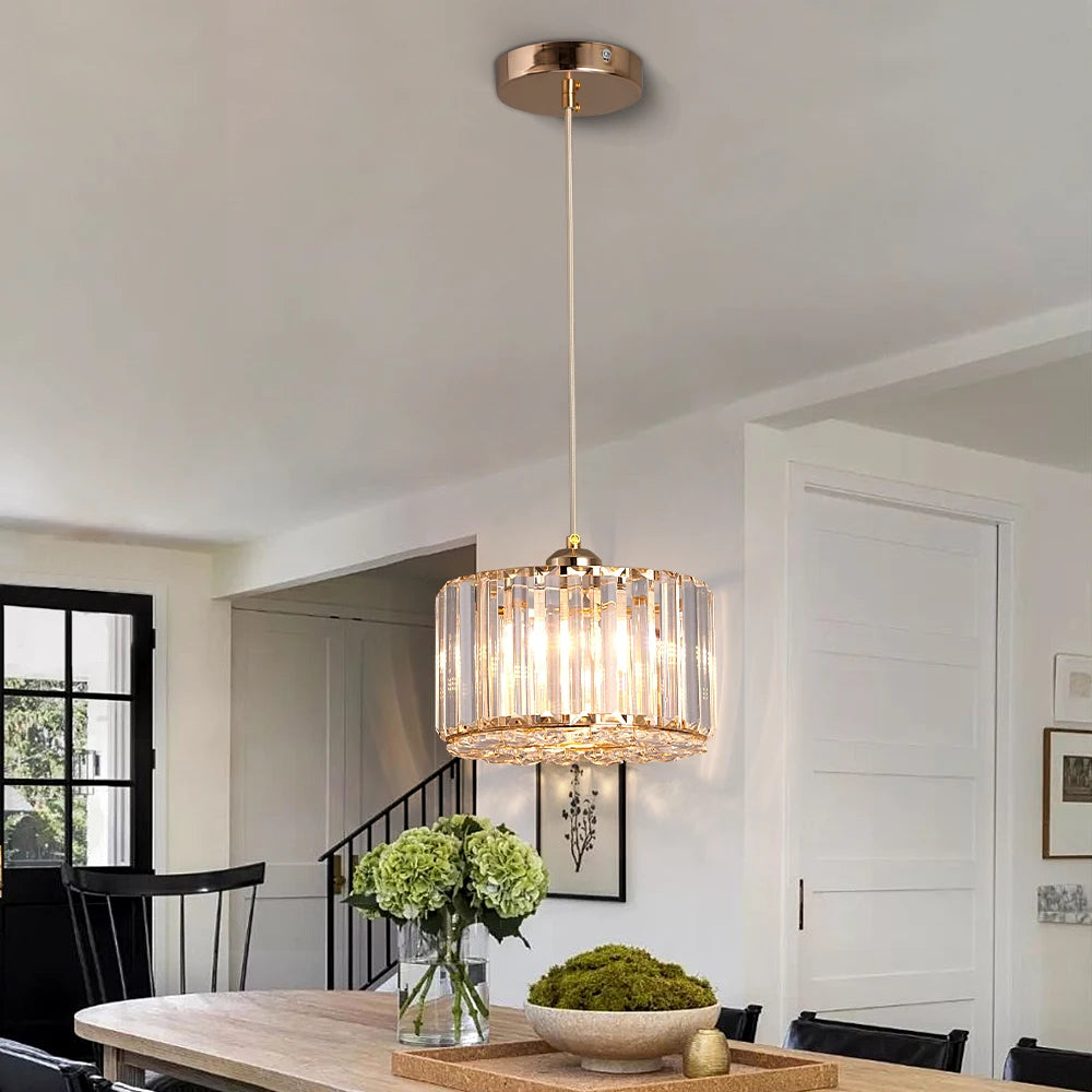 GreeLustr Modern Led Crystal Pendant Light For Kitchen