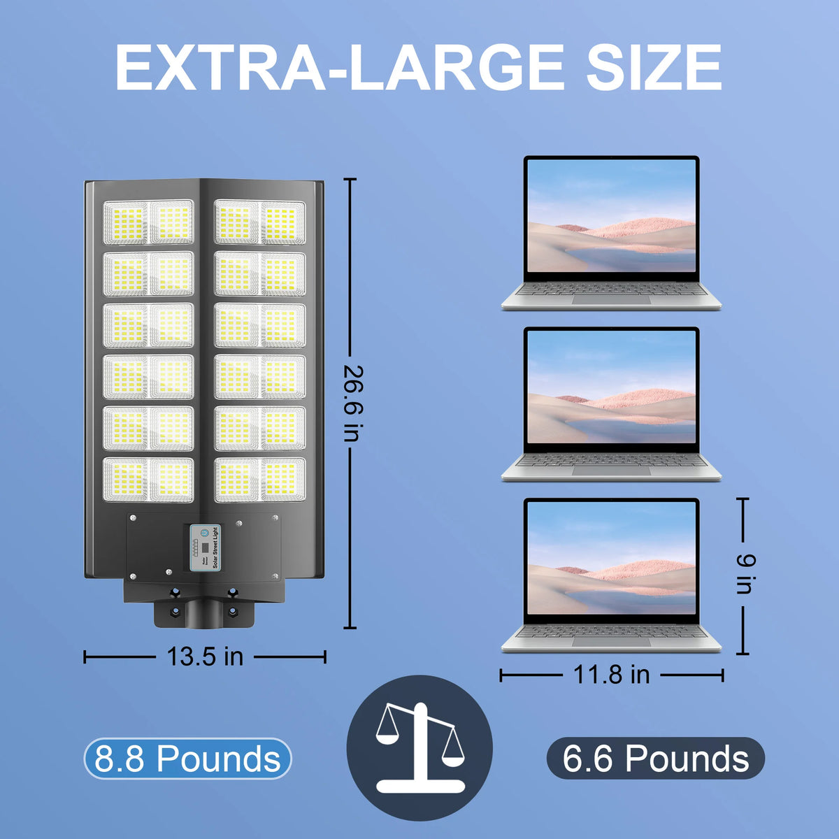 Waterproof Solar Street Light With Motion Sensor Outdoor Security
