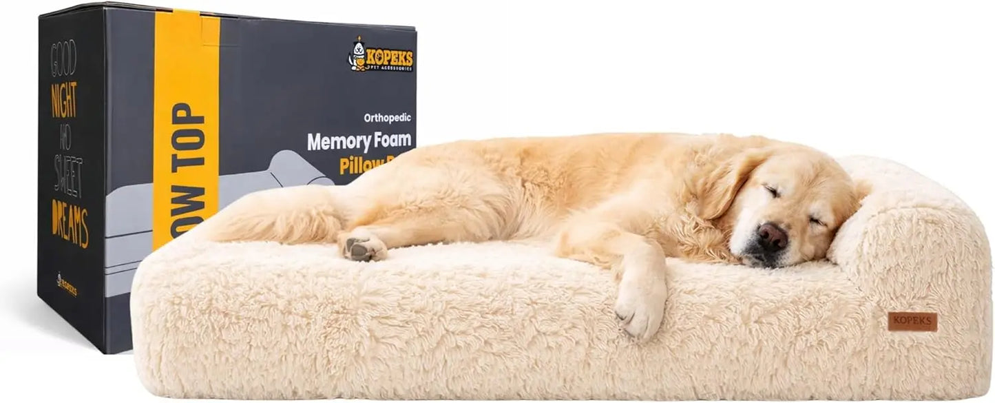 Orthopedic Memory Foam Dog Bed With Waterproof Liner