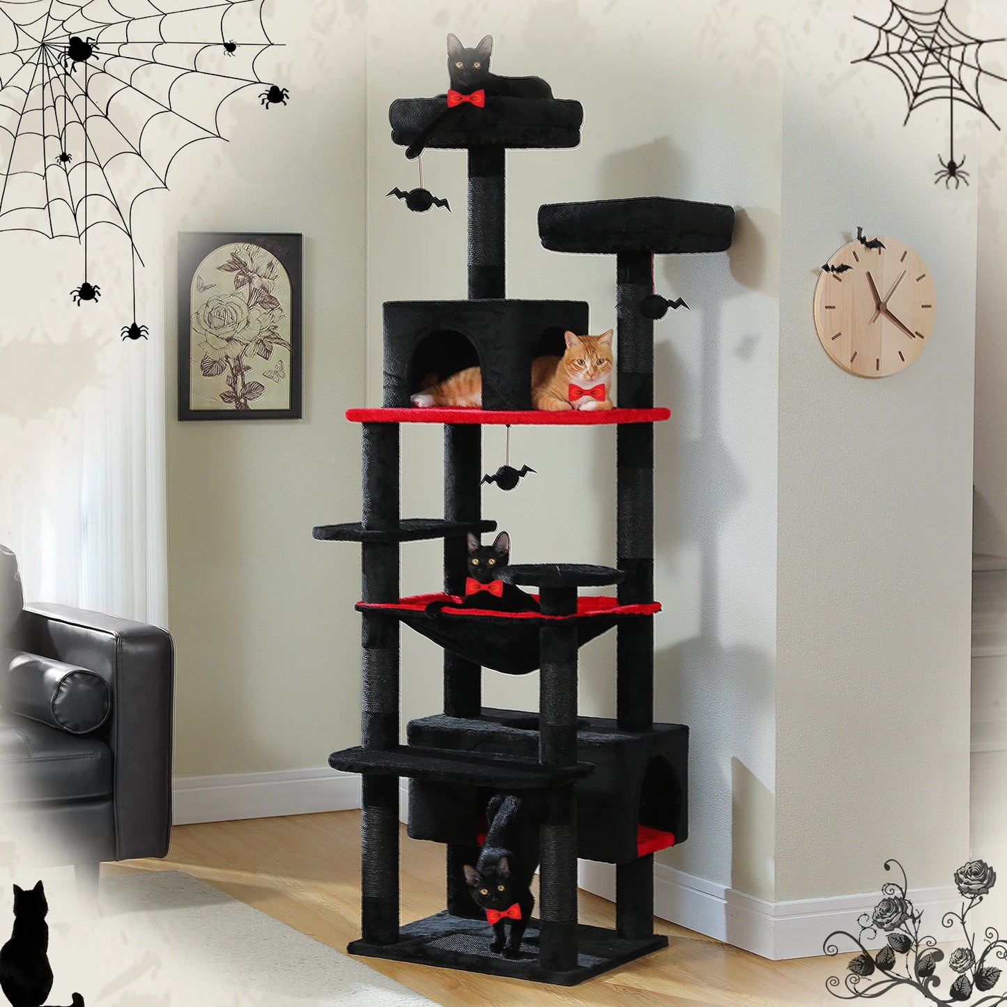 PAWZ Road Cat Tree and Tower for Indoor Cats With Sisal Scratching Posts